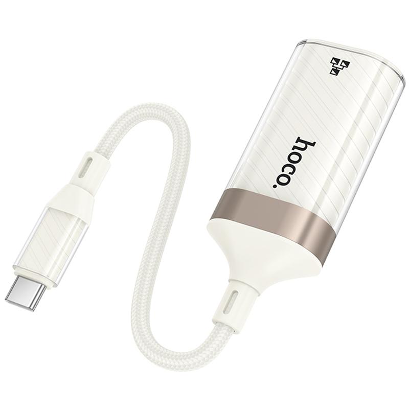 Перехідник Hoco UA41B Crystal Type-C to RJ45 100 Mbs (0.15m) на малюнкі №3