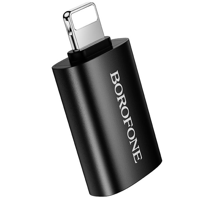 Перехідник Borofone BV26 Lightning Male to USB Female USB2.0 на малюнкі №1
