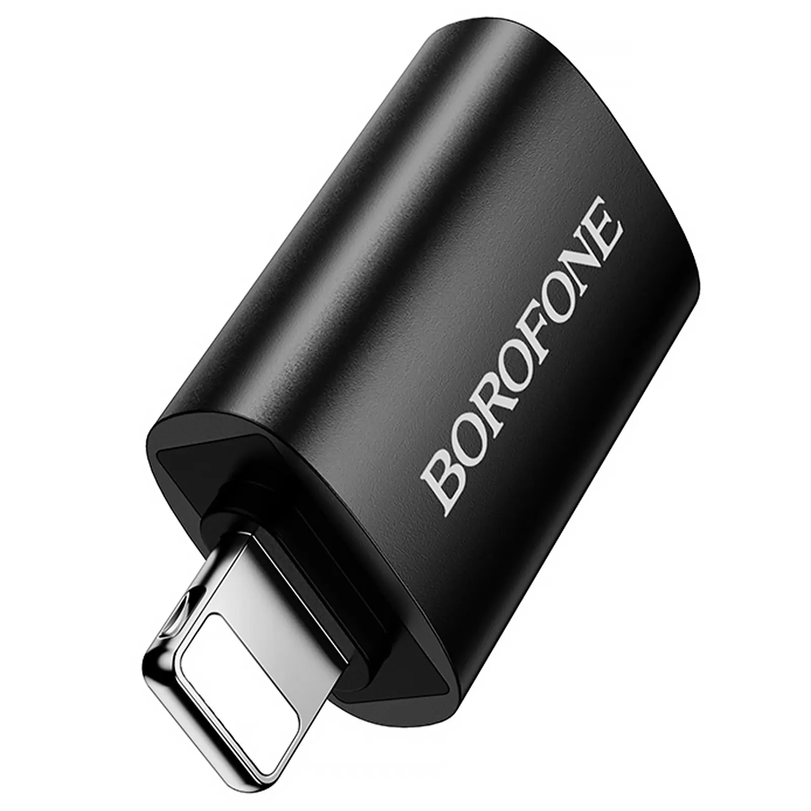 Перехідник Borofone BV26 Lightning Male to USB Female USB2.0, Black 2, купити оптом з доставкою