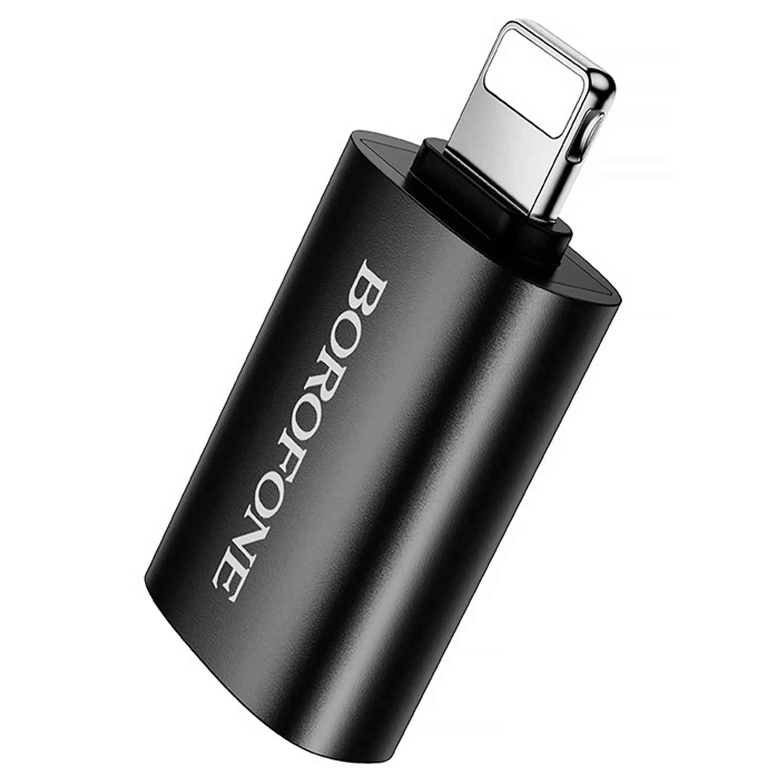 Перехідник Borofone BV26 Lightning Male to USB Female USB2.0, Black 3, купити оптом з доставкою