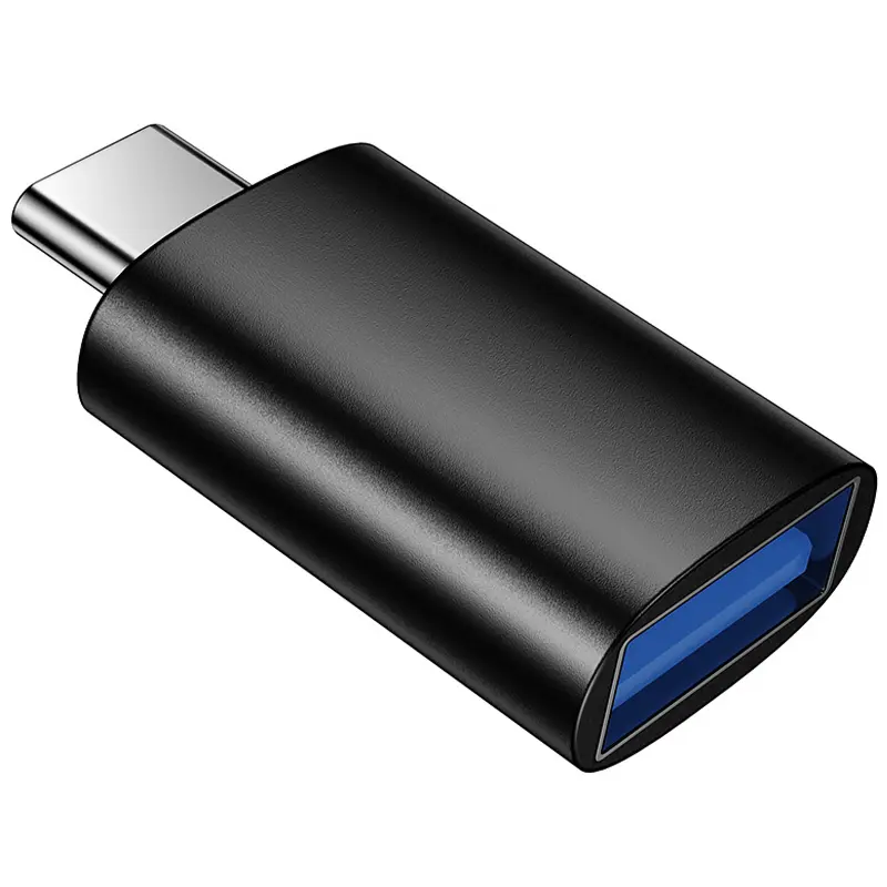 Переходник Borofone BV26C Type-C Male to USB Female USB3.0, Black 2, купить оптом с доставкой