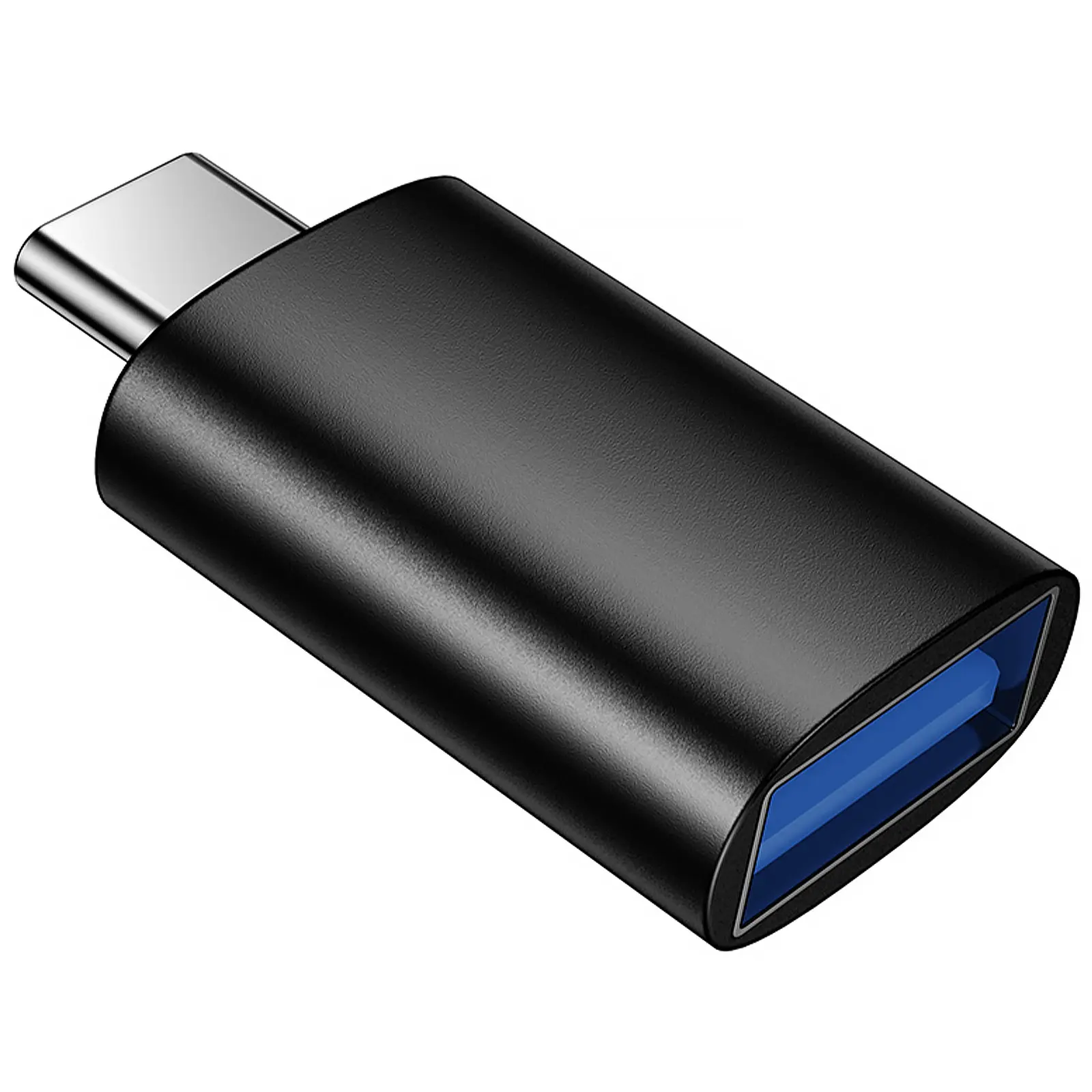 Переходник Borofone BV26C Type-C Male to USB Female USB3.0, Black 2, купить оптом с доставкой