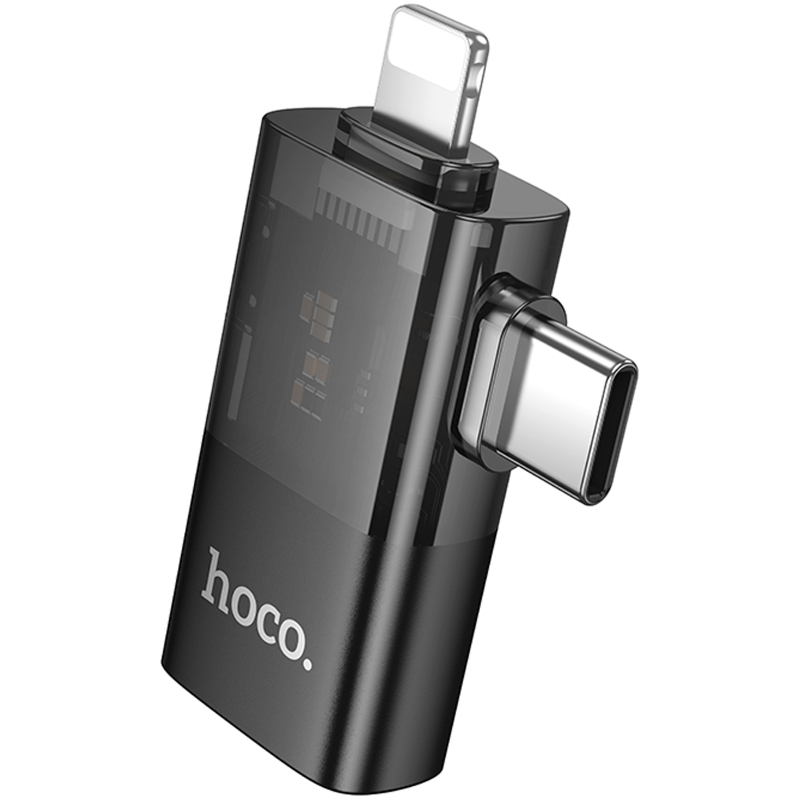 Перехідник Hoco UA36E Combo 2-in-1 (Type-C/Lightning to USB2.0) на малюнкі №3