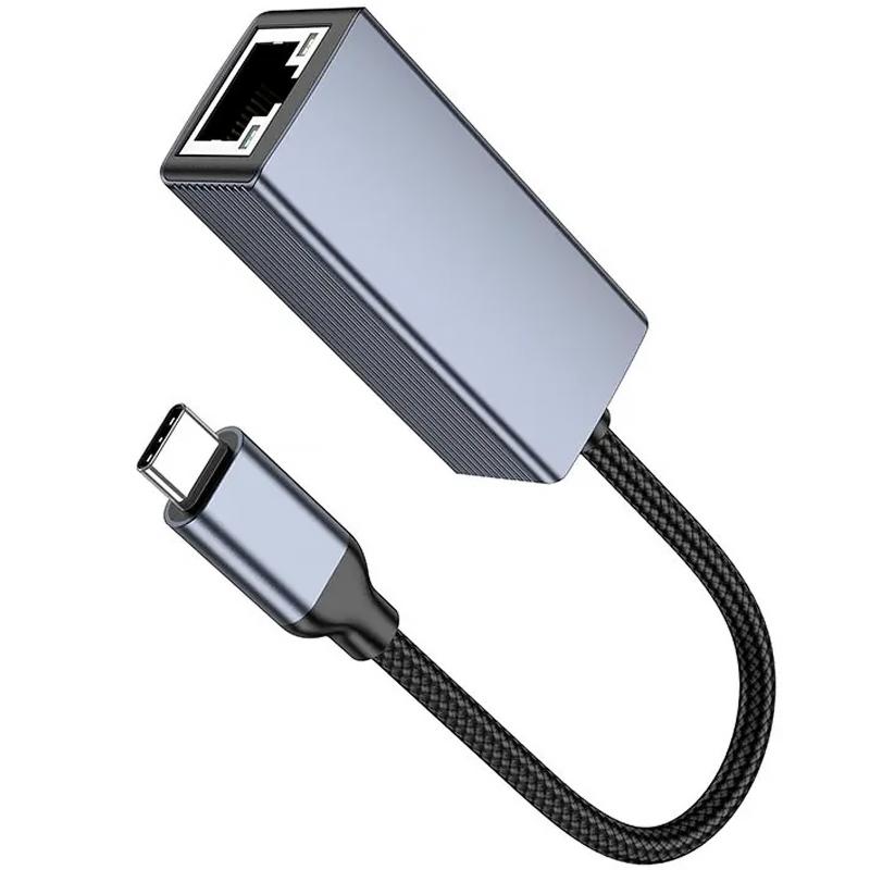 Перехідник Hoco UA37 Portable Type-C to RJ45 1000 Mbs (0.15m) на малюнкі №6