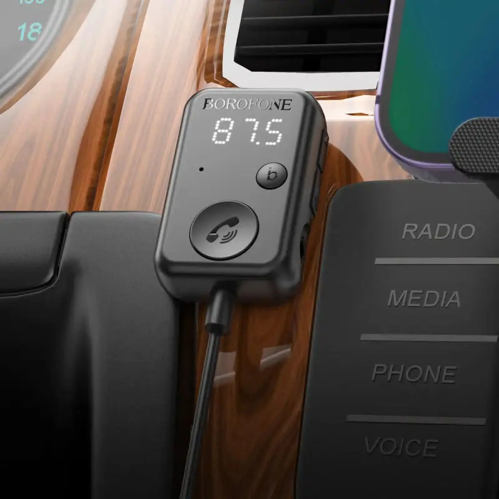 Bluetooth аудіо ресивер Borofone BC49 June (USB-A), Black 4, купити оптом з доставкою
