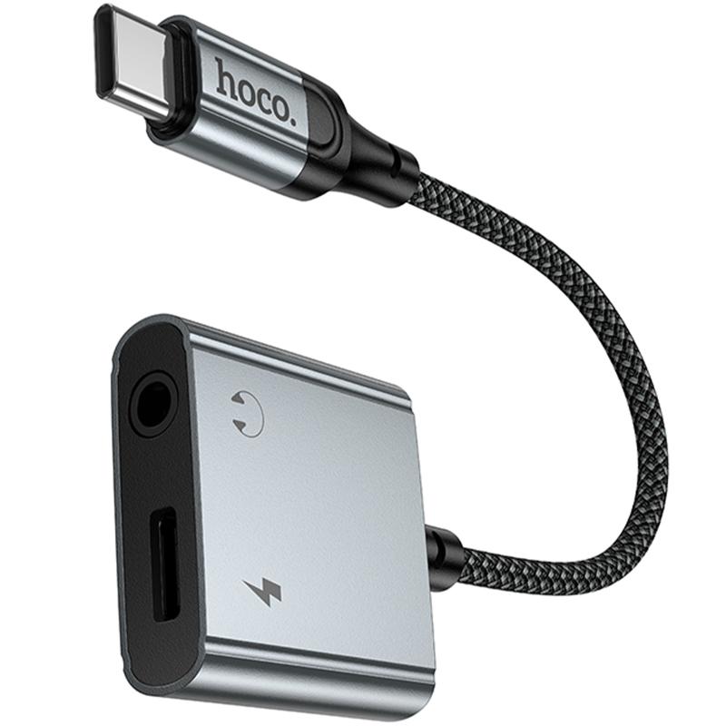 Переходник Hoco UPA34 Type-C to Type-C + 3.5mm на картинке №3