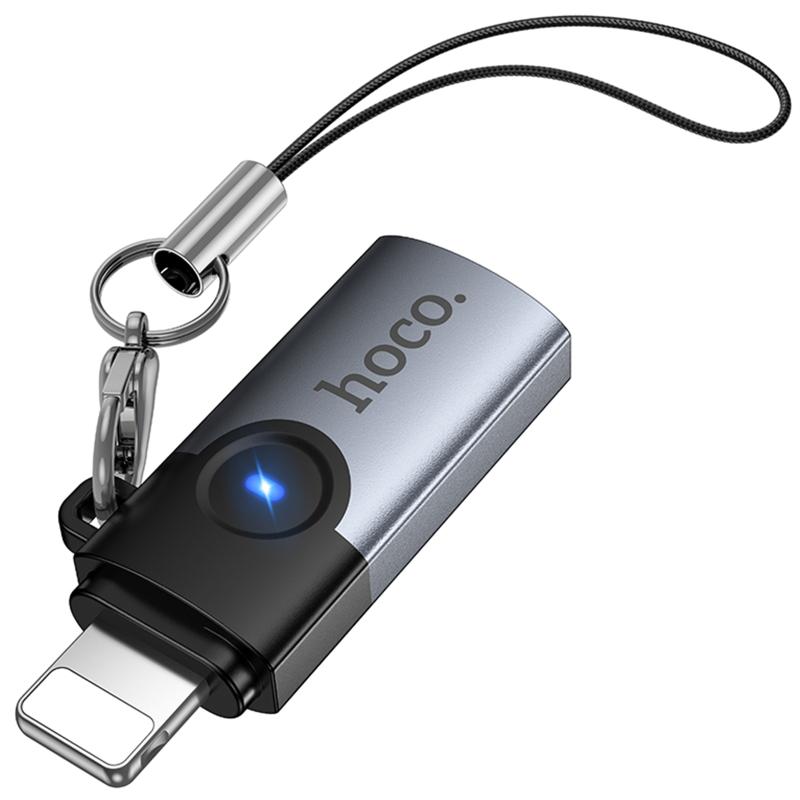 Переходник Hoco UA46A Lightning Male to Type-C Female на картинке №1