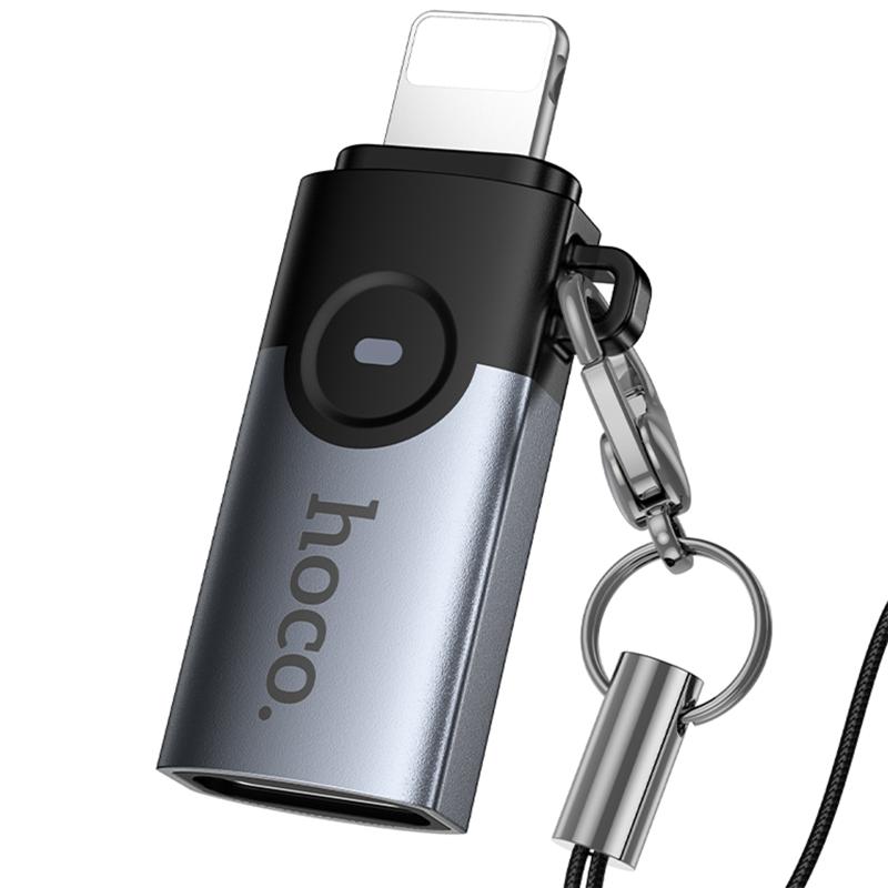 Переходник Hoco UA46A Lightning Male to Type-C Female на картинке №5