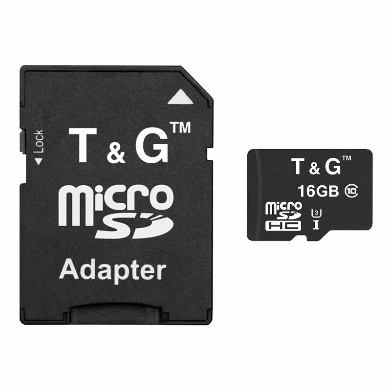 Карта памяти T&G (UHS-3) microSDHC Class 10 - 16GB (с адаптером) на картинке №1