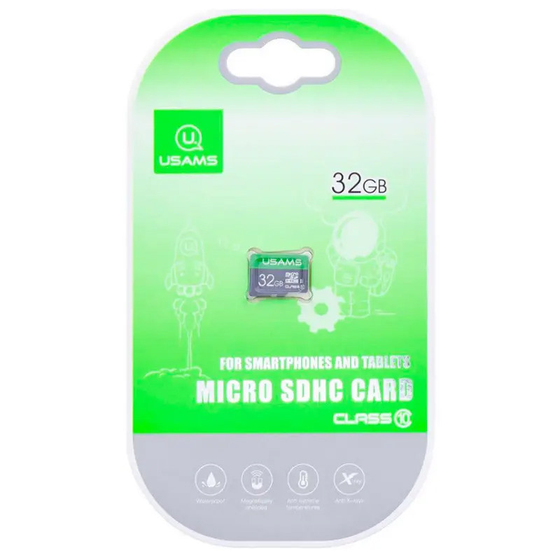Карта памяті Usams US-ZB094 (TF High Speed Card) microSDHC Class 10 - 32GB (без адаптера) на малюнкі №1