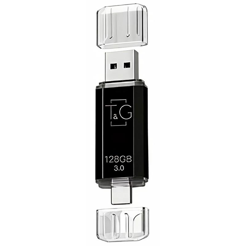 Флеш-накопитель T&G 009 Star Series 2in1 USB 3.0 (USB-A/C) — 128GB на картинке №1