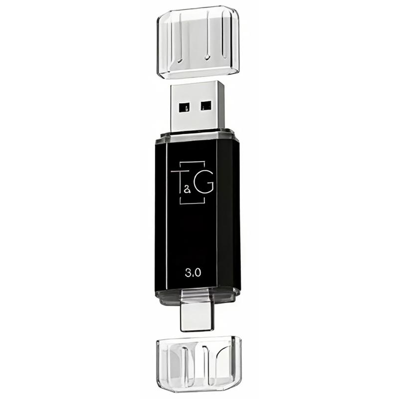 Флеш-накопитель T&G 009 Star Series 2in1 USB 3.0 (USB-A/C) — 256GB на картинке №1