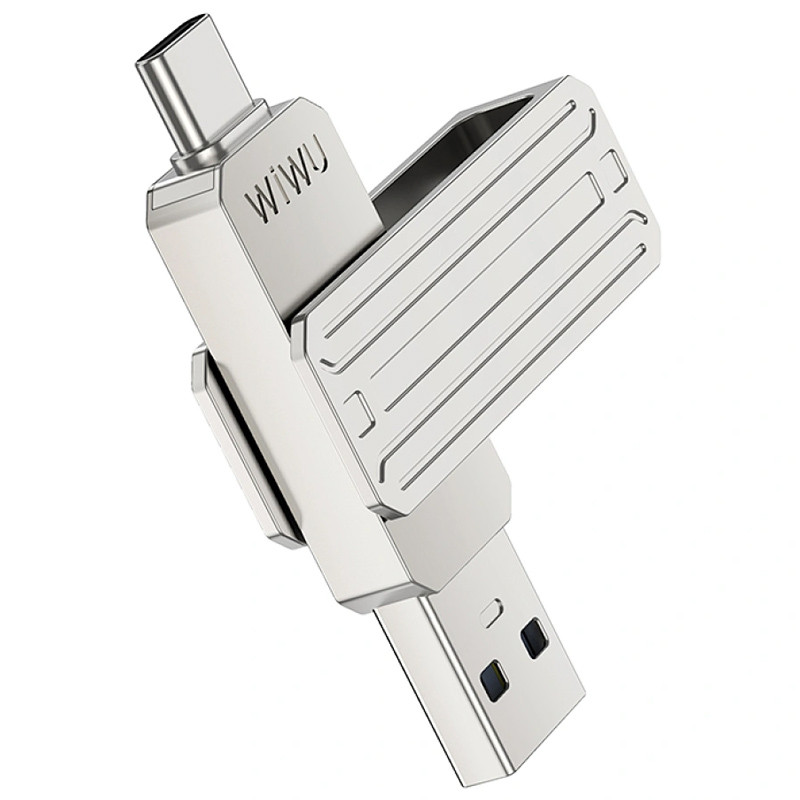Флеш-драйв USB 3.0 Flash Drive WIWU Wi-FD001 3 in 1 256GB на малюнкі №1