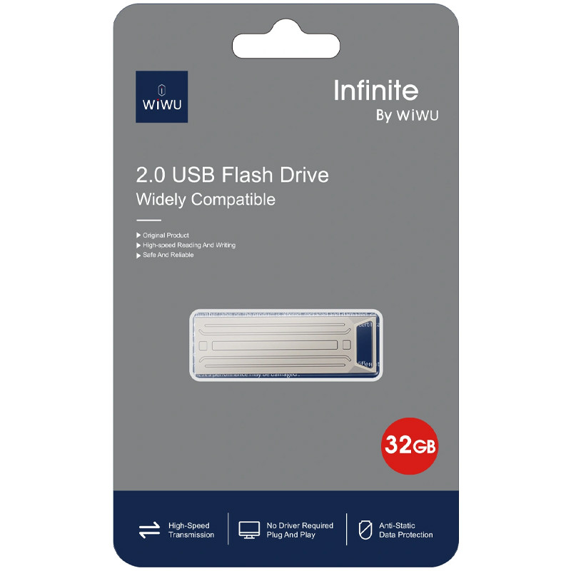 Флеш-драйв USB 2.0 Flash Drive WIWU Wi-FD002 Infinite 3 in 1 32GB на малюнкі №2