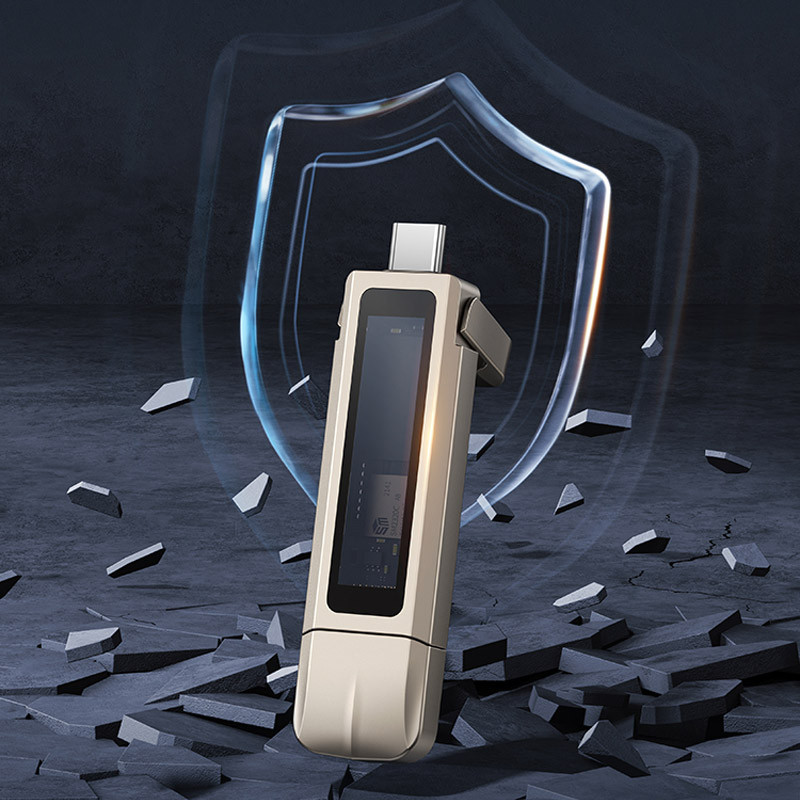 Флеш накопичувач USAMS US-ZB274 USB3.2+Type-C GEN1 Dual Ports Aluminum Alloy 5G Flash Drive 128Gb на малюнкі №5