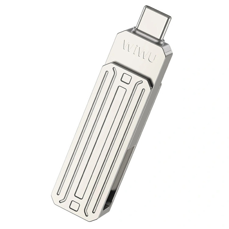 Флеш-накопичувач WIWU Wi-FD001 3in1 (USB-A/C/L) USB 3.0 — 32GB на малюнкі №2