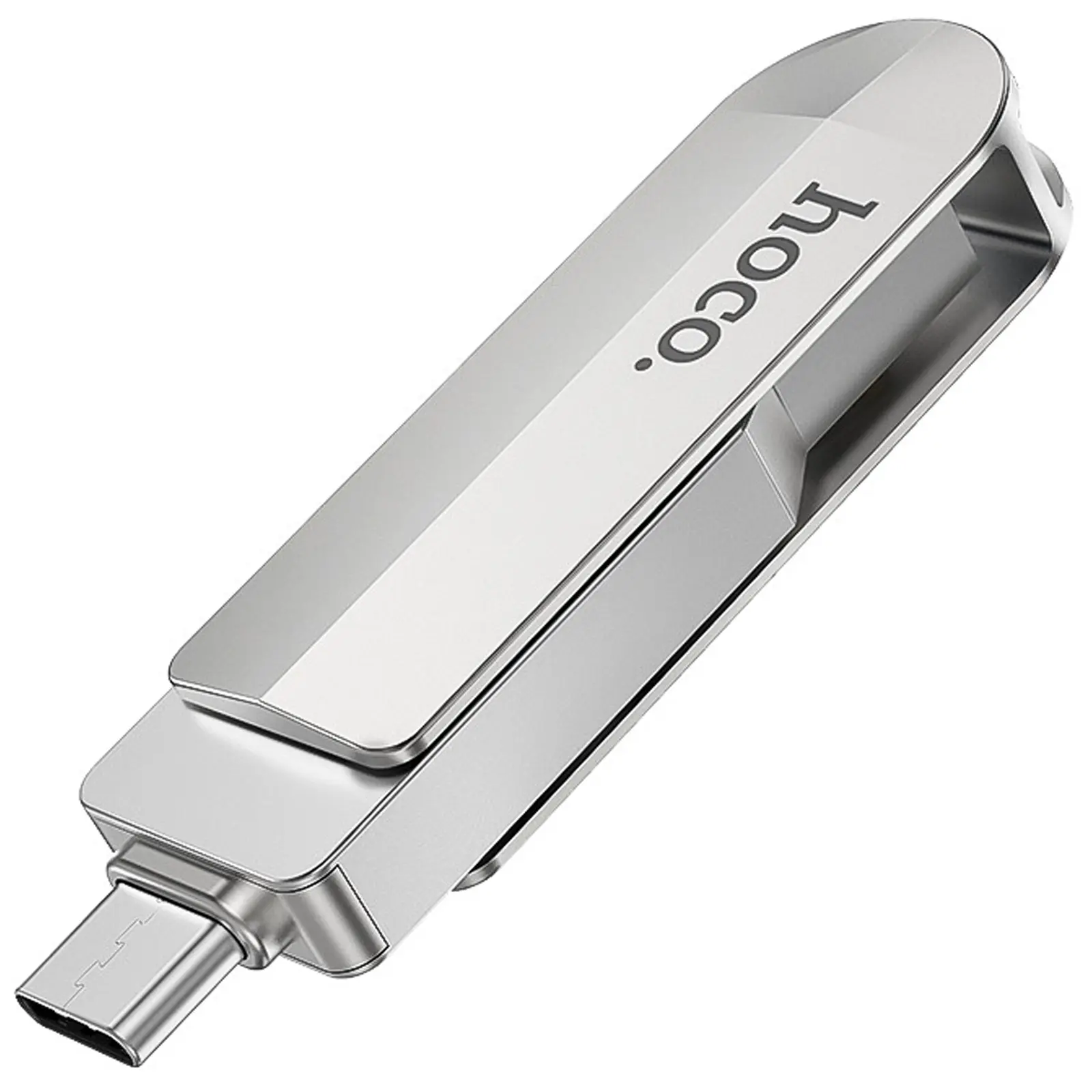 Флеш-накопитель Hoco UD10 Metal Flash 2in1 USB 3.0/Type-C - 16GB, Gray 2, купить оптом с доставкой