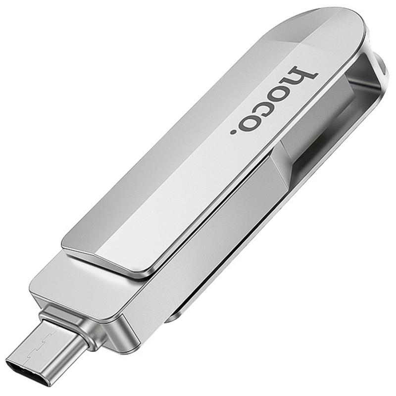 Флеш-накопичувач Hoco UD10 Metal Flash 2in1 USB 3.0/Type-C - 64GB на малюнкі №3