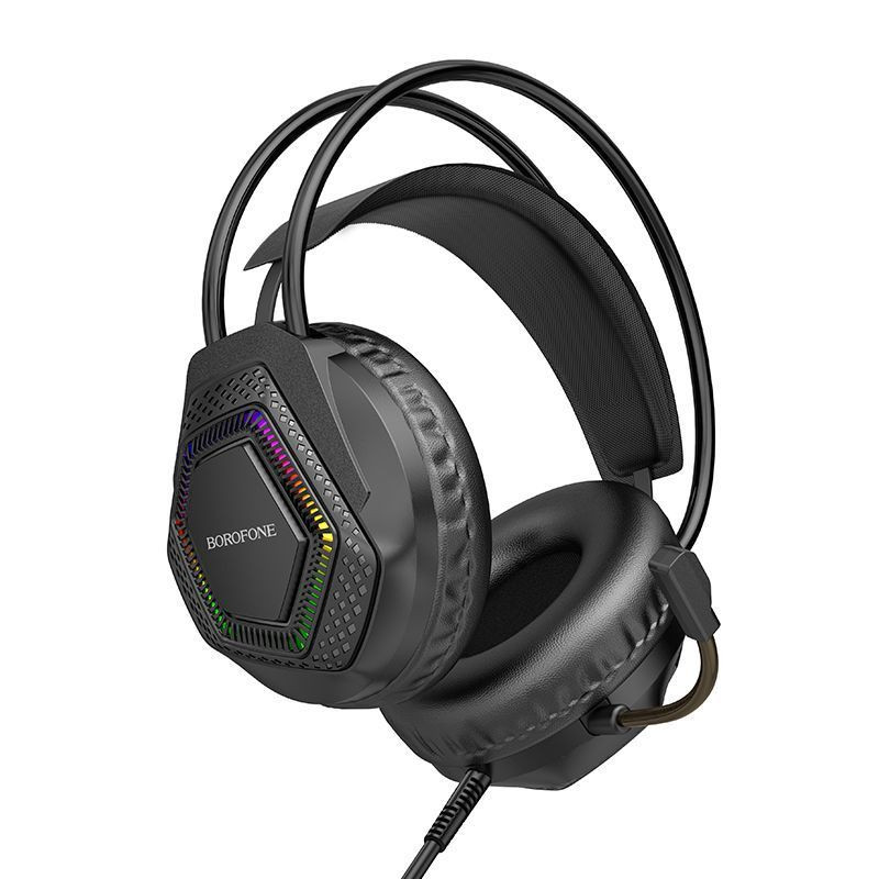 Накладні навушники Borofone BO105 Thunder 3.5mm+USB, Black 1, купити оптом з доставкою