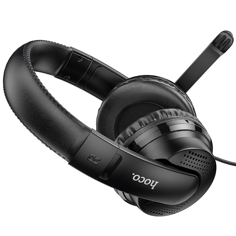 Уценка Накладные наушники Hoco W103 Magic Tour Gaming (3.5mm/1.2m), Мятая упаковка / Черный 2, купить оптом с доставкой