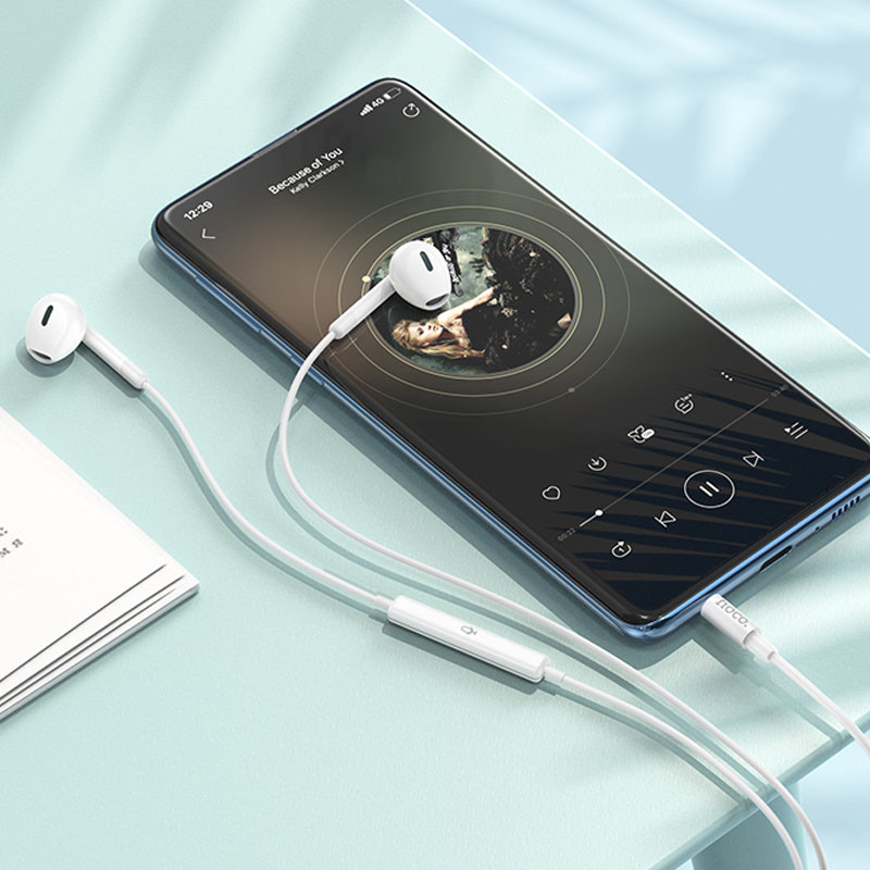 Стерео навушники Hoco M109 Pure joe (3.5mm/1.2m) на малюнкі №7