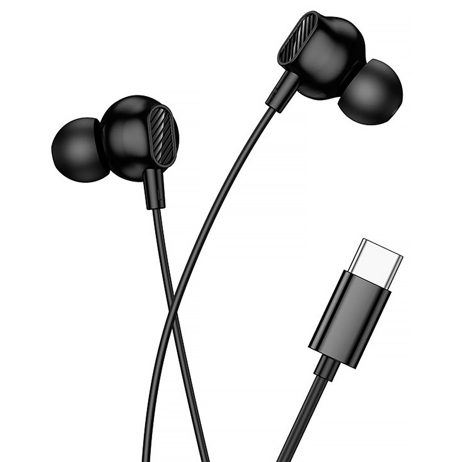 Стерео навушники Hoco M117 Type-C, Black 2, купити оптом з доставкою