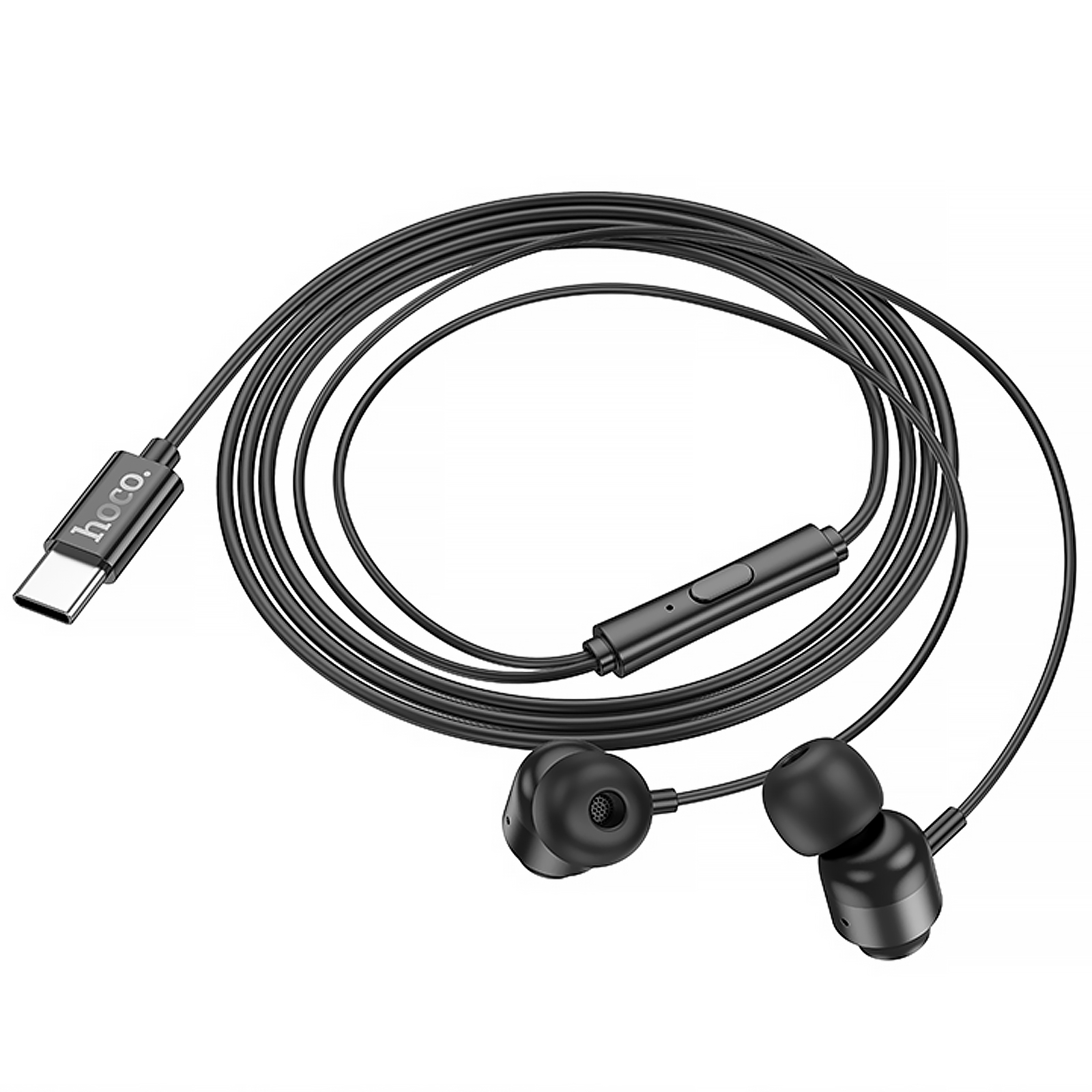 Стерео наушники Hoco M122 Type-C, Black 3, купить оптом с доставкой
