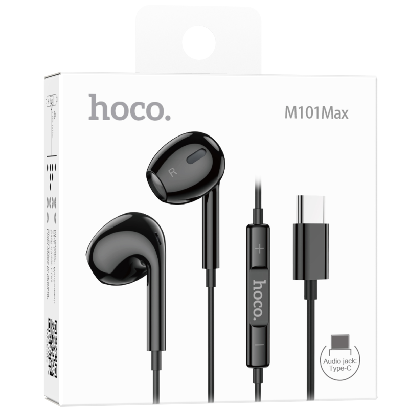 Стерео навушники Hoco M101 Max Type-C, Black 1, купити оптом з доставкою