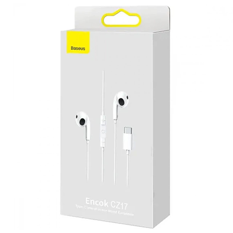 Стерео наушники Baseus Encok CZ19 Type-C (A00182201), Moon White 1, купить оптом с доставкой