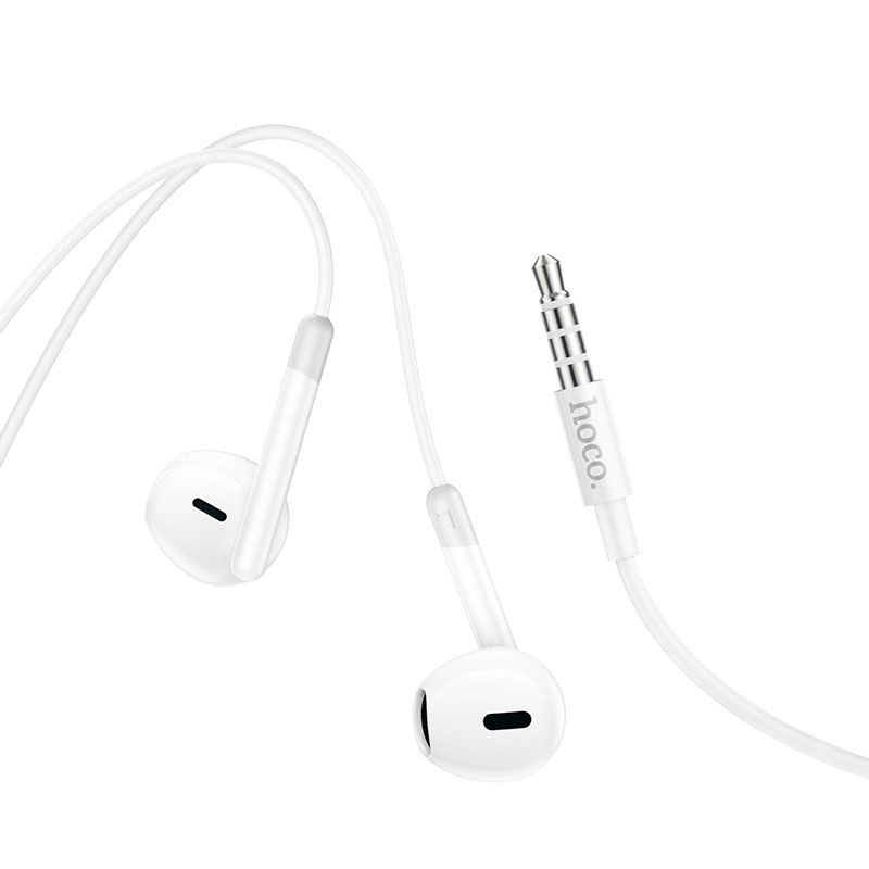 Уценка Стерео наушники Hoco M109 Pure joe (3.5mm/1.2m), Мятая упаковка / White 3, купить оптом с доставкой
