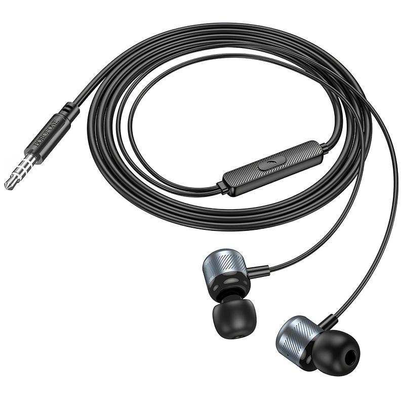 Наушники Borofone BM93 Platino universal with microphone (3.5mm/1.2m) на картинке №4