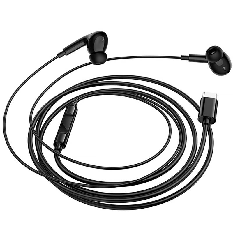 Наушники Borofone BM100 Pro Fuente universal with microphone (Type-C/1.2m) на картинке №3
