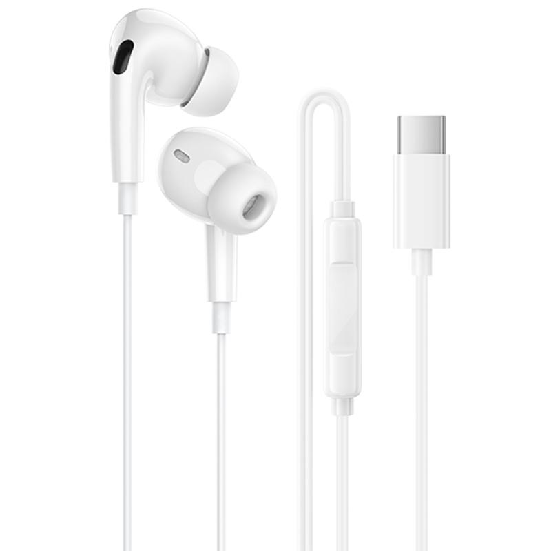 Наушники Borofone BM100 Pro Fuente universal with microphone (Type-C/1.2m) на картинке №1