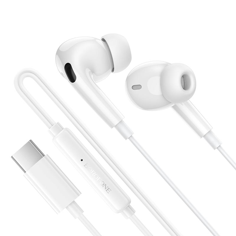 Наушники Borofone BM100 Pro Fuente universal with microphone (Type-C/1.2m) на картинке №3