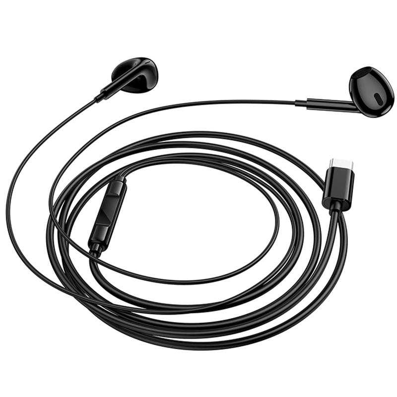 Наушники Borofone BM100 Max Fuente universal with microphone (Type-C/1.2m) на картинке №3