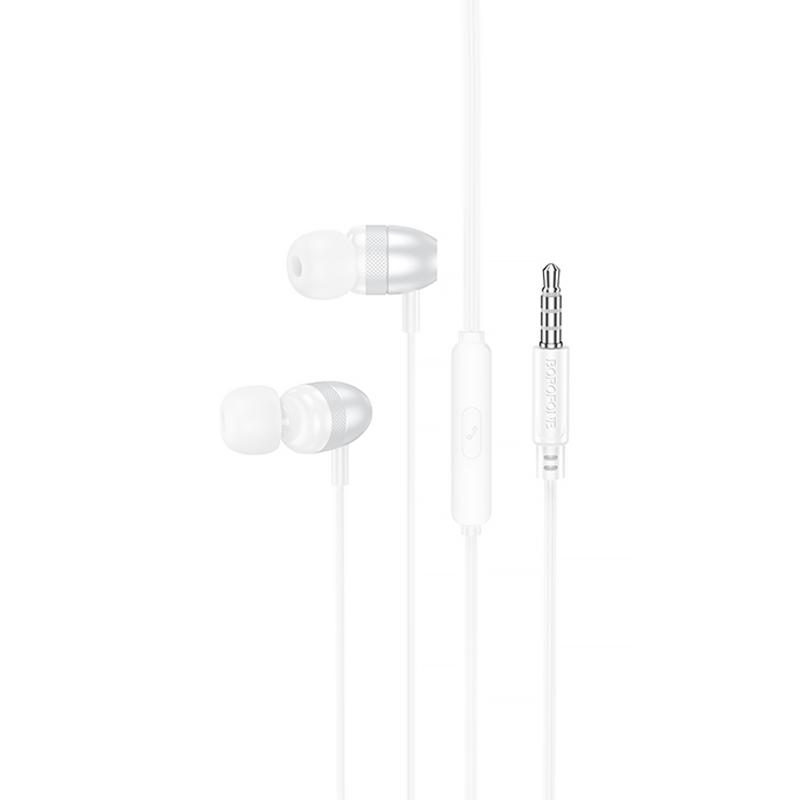 Наушники Borofone BM95 Excepcional universal with microphone (3.5mm/1.2m) на картинке №1