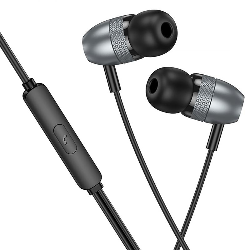 Наушники Borofone BM95 Excepcional universal with microphone (3.5mm/1.2m) на картинке №2