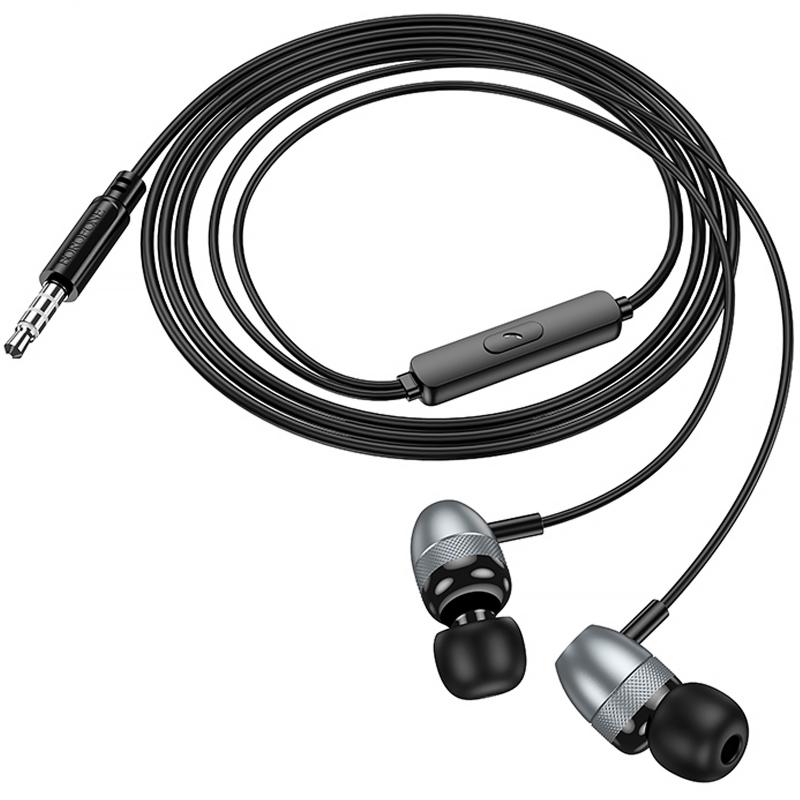 Наушники Borofone BM95 Excepcional universal with microphone (3.5mm/1.2m) на картинке №4