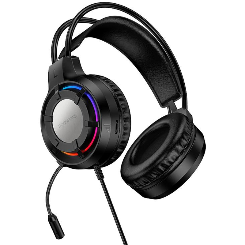 Накладные наушники Borofone BO112 Wave 3.5mm+USB на картинке №5