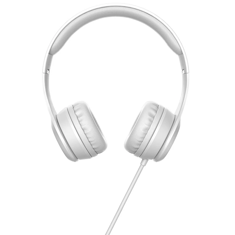 Уценка Накладные наушники Hoco W21 (3.5mm/1.2m), Поврежденная упаковка / Серый, купить оптом с доставкой