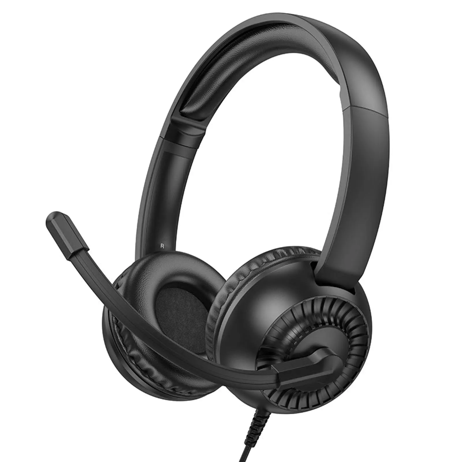 Накладні навушники Hoco W112 Pures (3.5mm/1.8m), Black, купити оптом з доставкою