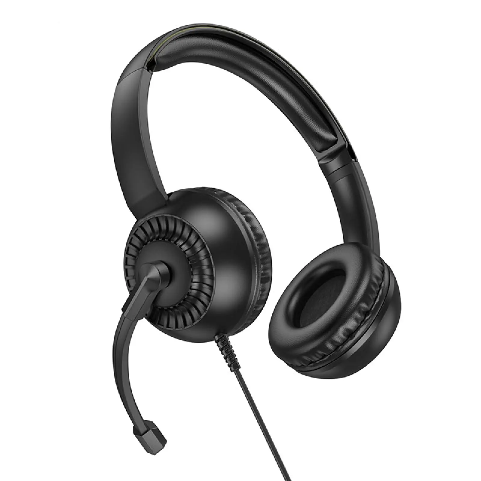 Накладні навушники Hoco W112 Pures (3.5mm/1.8m), Black 1, купити оптом з доставкою