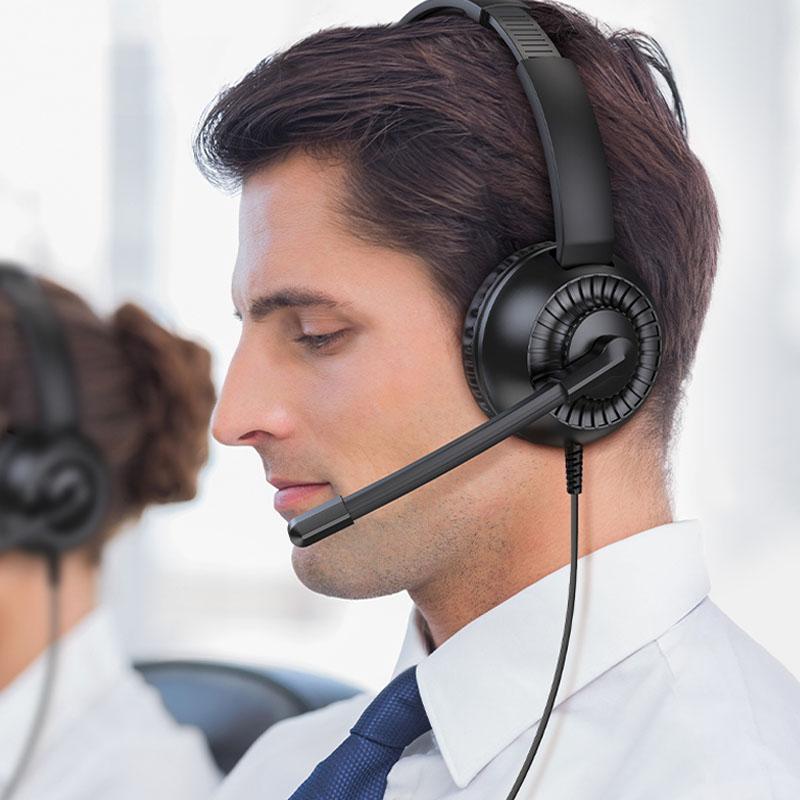 Накладні навушники Hoco W112 Pures (3.5mm/1.8m) на малюнкі №7