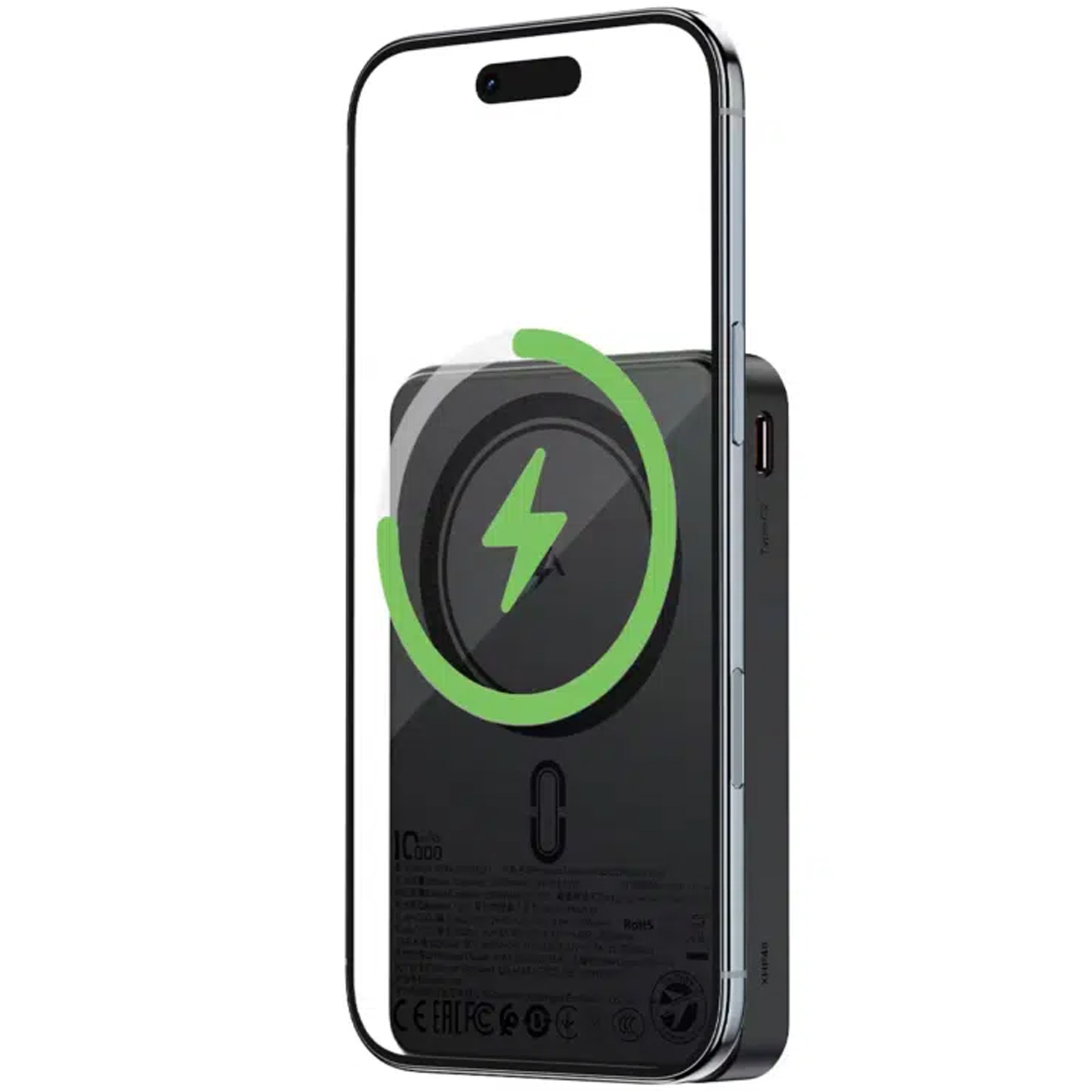 Портативное ЗУ Power Bank Acefast M31 PD22.5W с БЗУ with cable 10000 mAh, Black 2, купить оптом с доставкой