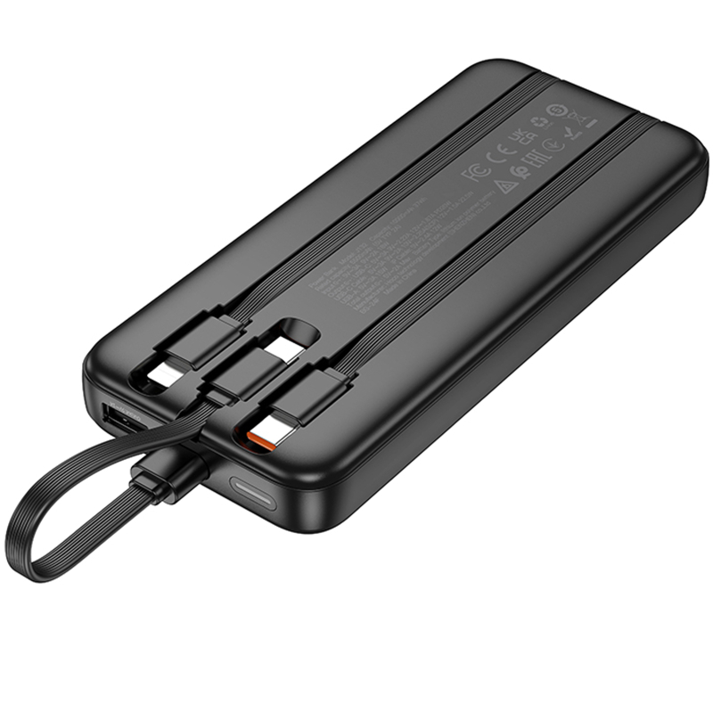 Портативное ЗУ Power Bank Hoco J132 Sabio 22.5W+PD20W with 3 cables 10000 mAh на картинке №4
