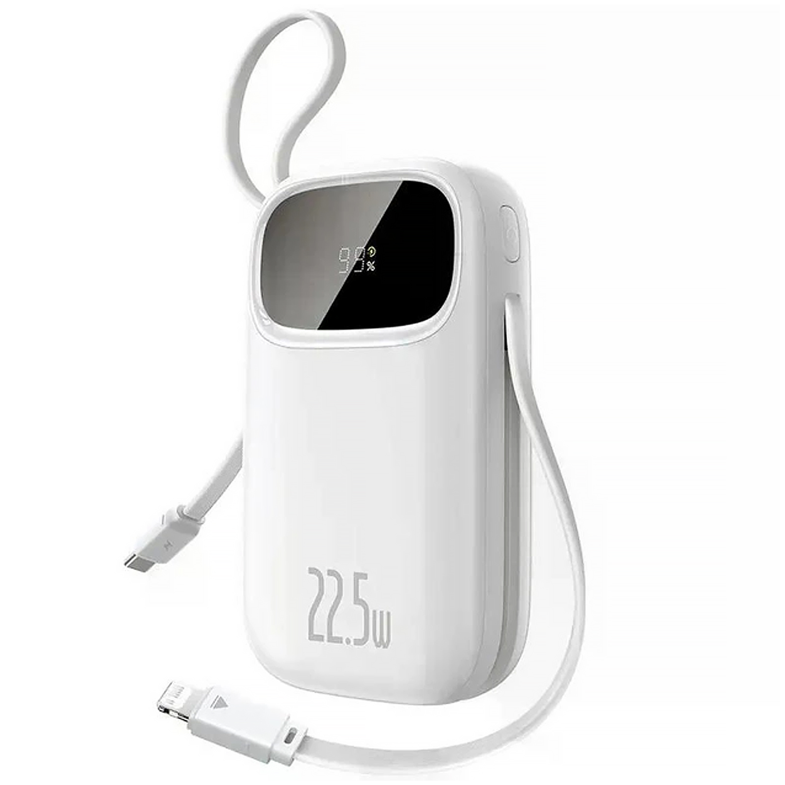 Портативний ЗП Power Bank Baseus EnerFill FC31 PD22.5W with cables 10000 mAh (PPQD3), Moon White, купити оптом з доставкою