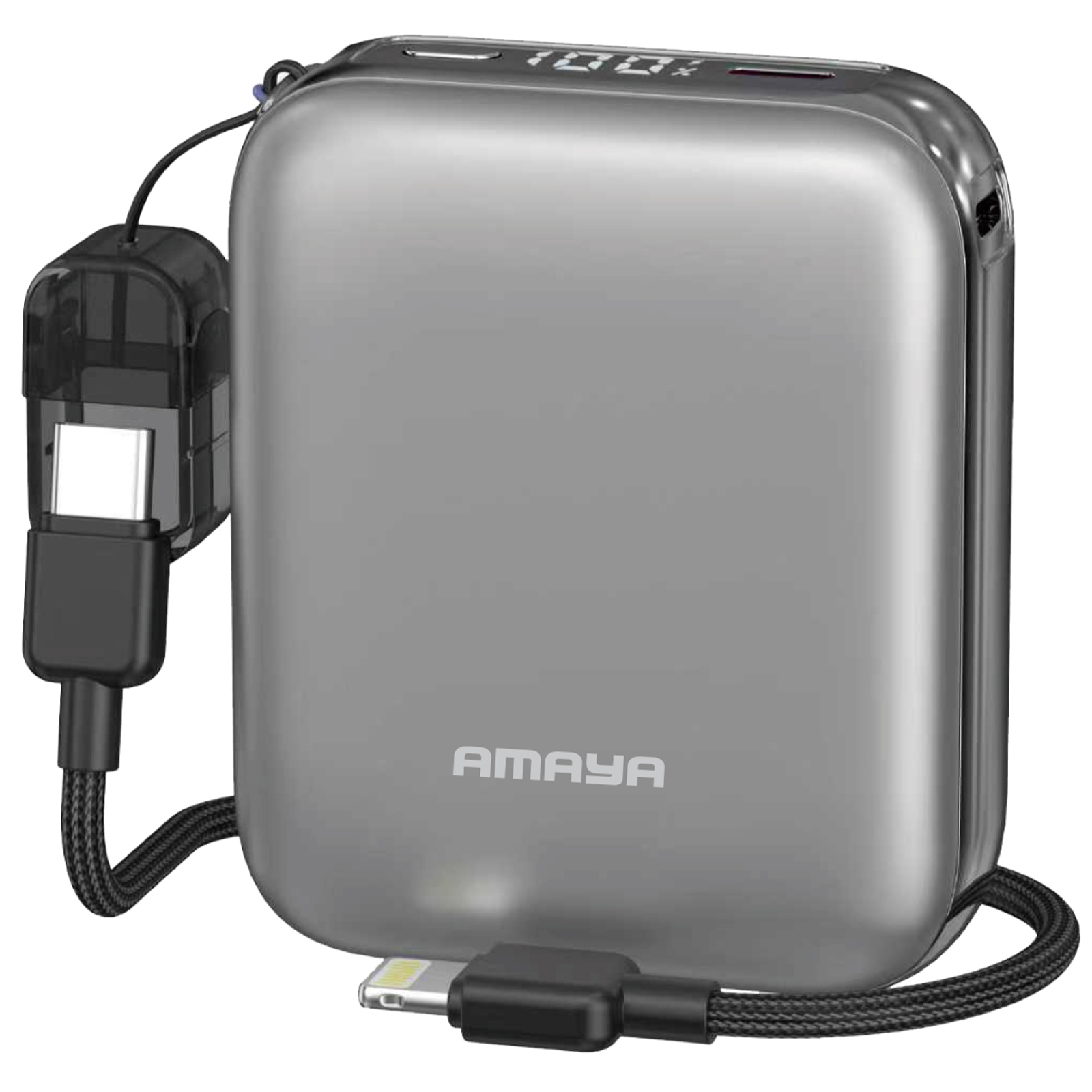 Портативний ЗП Power Bank Amaya F001C PD20W with cable 10000 mAh, купити оптом з доставкою