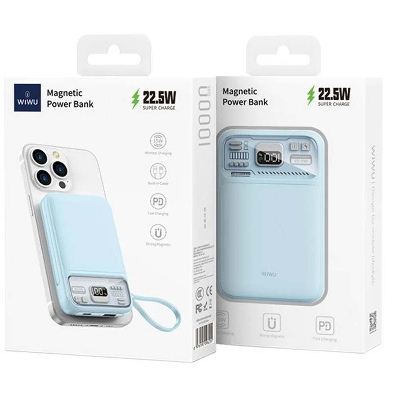 Портативне ЗП Power Bank WIWU Wi-P016 з БЗП 22.5W 10000 mAh дивитися фото №7