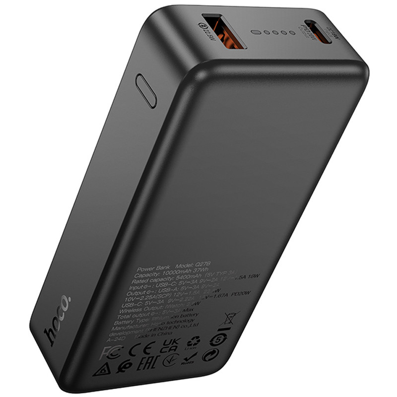 Портативне ЗП Power Bank Hoco Q27B Jewel 22.5W+PD20W with Watch charger 10000 mAh дивитися фото №5