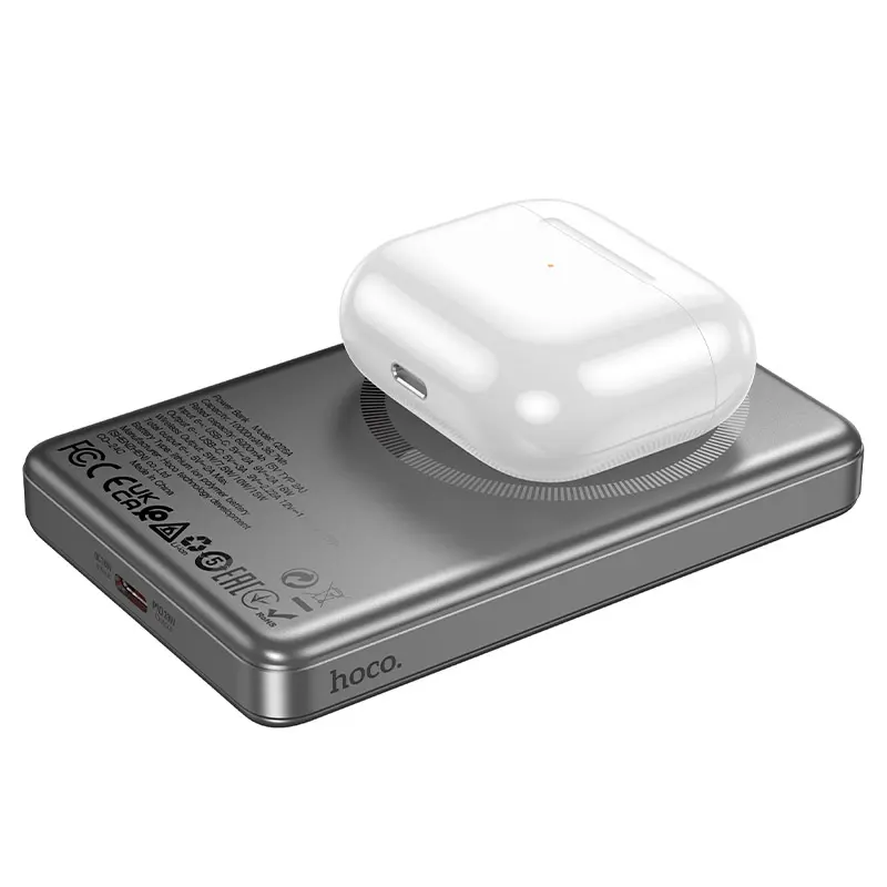 Портативное ЗУ Power Bank Hoco Q26A Joy PD20W с БЗУ 10000 mAh, Metal gray 1, купить оптом с доставкой